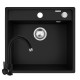 Poza Set chiuveta granit CAMEA 53x50 si baterie Eco Bello Carbon 070058201BLO