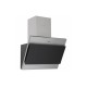 Hota Decorativa Pyramis ATTENTO, 518mc/h, 60cm, 51dB, 3 viteze, timer, display, inox si sticla neagra Pyramis 065016901