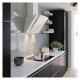 Hota Decorativa Tornado Vertikal 750 (60) LED, 1 motor Turbo, latime 60 cm, 3 viteze, absorbtie 750 m3/ora, filtru anti-grasimi aluminiu 5 straturi, Alb