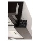 Hota Telescopica Incorporabila Tornado Sondo 700 (60), 1 motor, latime 60 cm, 2 viteze, absorbtie 700 m3/ora, Negru