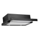 Hota Telescopica Incorporabila Tornado Storm 700 (50), 1 motor, latime 50 cm, 3 viteze, absorbtie 700 m3/ora, Negru