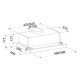 Hota Telescopica Incorporabila Tornado Storm 700 (50), 1 motor, latime 50 cm, 3 viteze, absorbtie 700 m3/ora, Negru