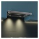 Hota Telescopica Incorporabila Tornado Storm 700 (50), 1 motor, latime 50 cm, 3 viteze, absorbtie 700 m3/ora, Inox