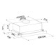 Hota Telescopica Incorporabila Tornado Storm 700 (50), 1 motor, latime 50 cm, 3 viteze, absorbtie 700 m3/ora, Inox