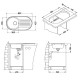 Poza Chiuveta de bucatarie Alveus din inox FORM 40 SATIN DREAPTA