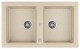 Poza Chiuveta Teka Stone 90B TG 2B cu doua cuve, 860x510mm, Sandbeige